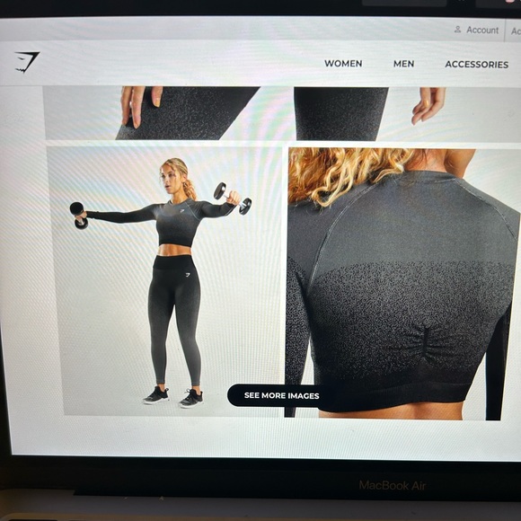 Gymshark, ombre work out crop top🤩 barely worn, and in great condition!! - Picture 4 of 5